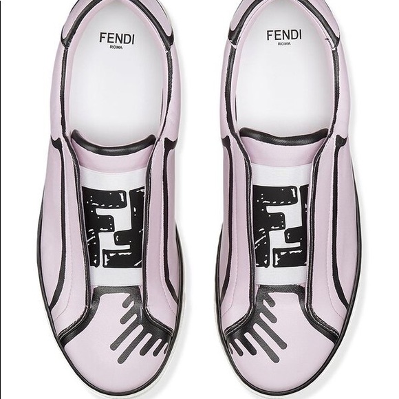 Fendi x Joshua Vides FF Logo Slip-On Sneaker - 39.5 - Picture 6 of 6
